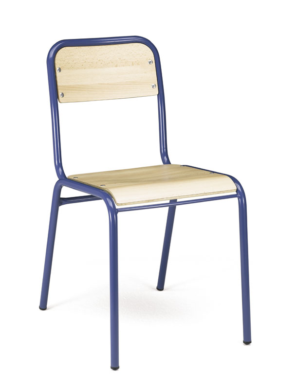 Silla Ref.918 azul formica haya