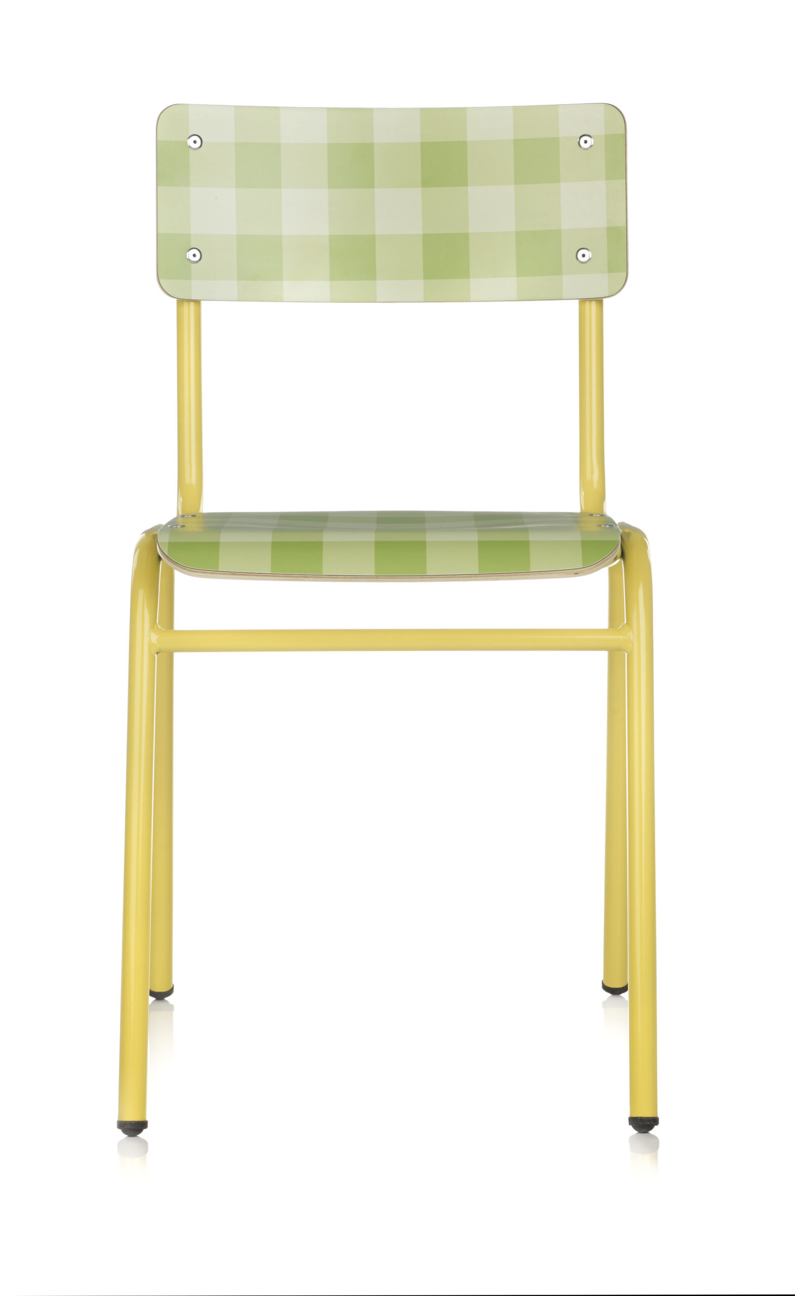 Silla Ref. 98 amarillo vichy verde