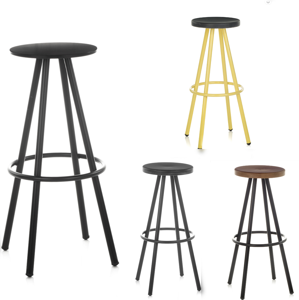 Taburete CONIC Ref. 1640 ng/nogal vint – Image 3